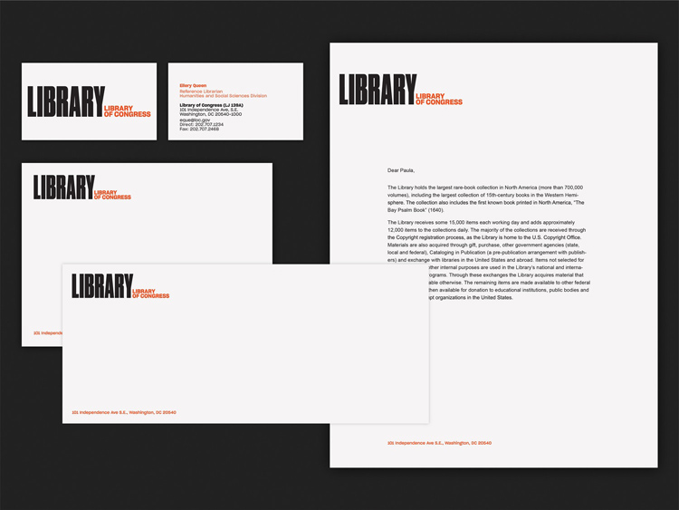 美國國會圖書館視覺vi設計內容分析