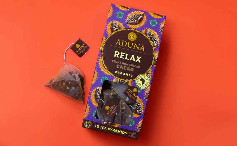 阿杜納茶品牌包裝設計，大膽而生動食品vi設計
