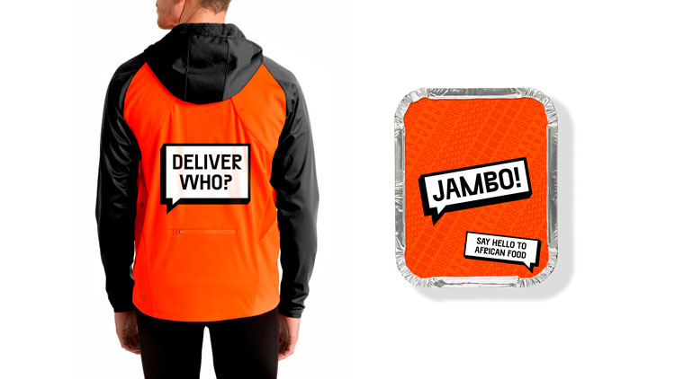 倫敦Jambo餐飲外賣初創(chuàng)企業(yè)“對話式”品牌形象塑造，logo設(shè)計(jì)