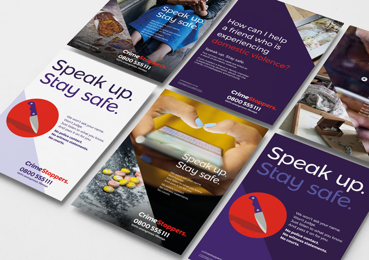 阻止犯罪慈善機構視覺形象設計，暢所欲言，保證安全