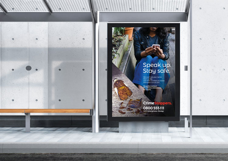 阻止犯罪慈善機構視覺形象設計，暢所欲言，保證安全