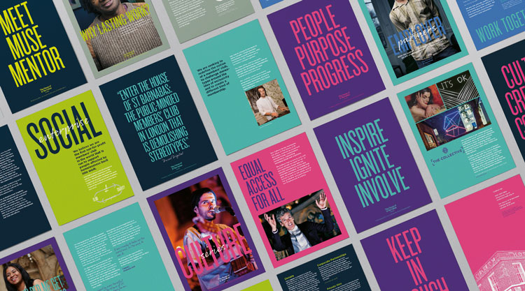 倫敦慈善機構HOSB品牌形象設計,突出對比和不協(xié)調