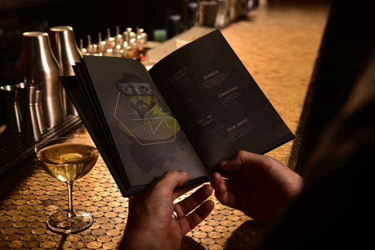 法國酒吧餐廳品牌vi視覺識別設計，充滿古典文化氣息