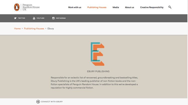 企鵝蘭登書屋出版Ebury公司logo設計說明