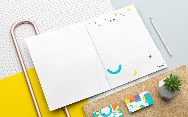 Leap教育培訓學校vi設計，字體logo設計