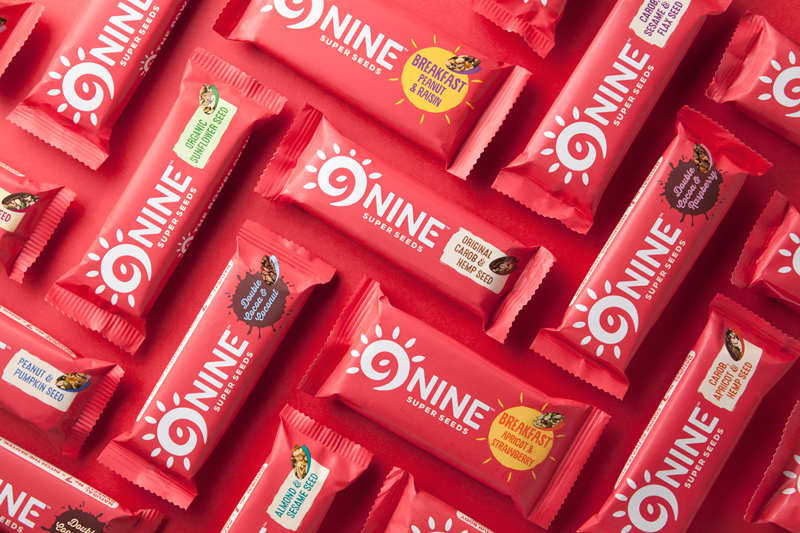 9Nine零食品牌logo設計，食品包裝設計