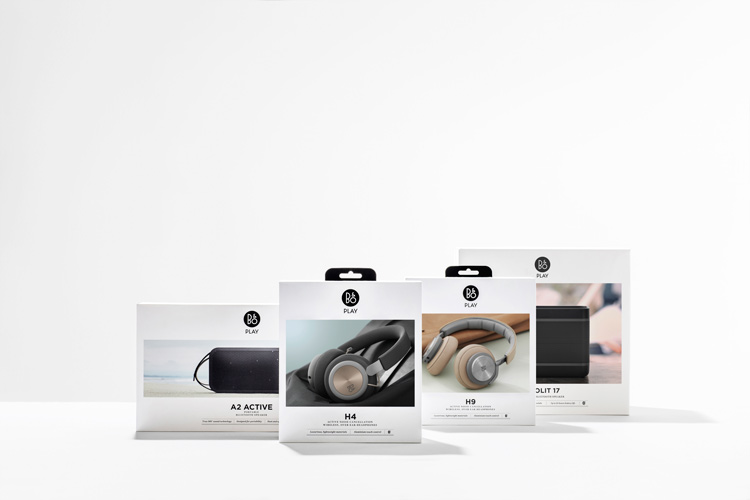 B&OPlay音樂產品品牌logo設計， 包裝設計