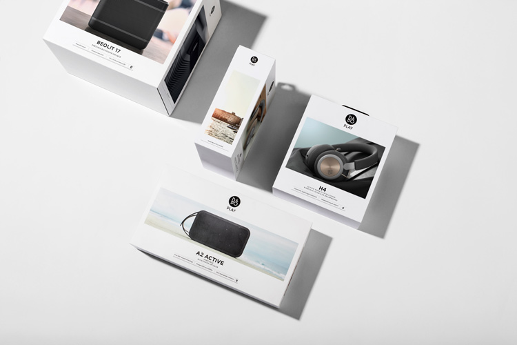 B&OPlay音樂產品品牌logo設計， 包裝設計