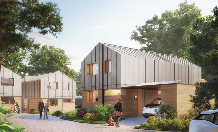 nHouse模塊化住宅的房屋建筑公司logo設(shè)計(jì)， vi設(shè)計(jì)