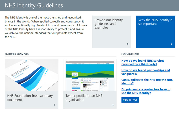 英國NHS醫院vi設計,醫院logo設計