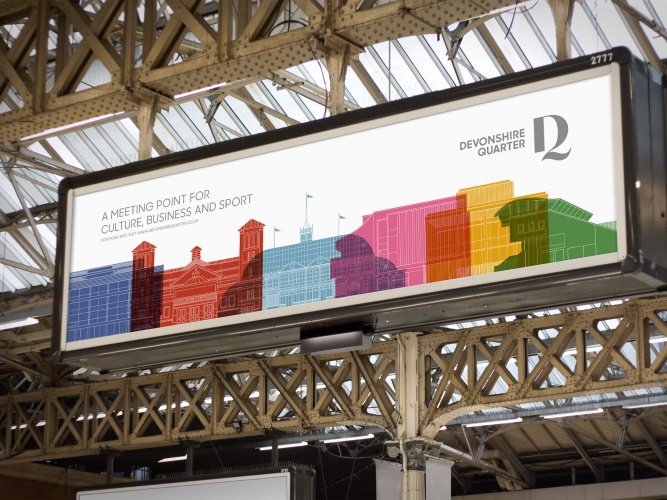 Devonshire Quarter德文郡公園綜合體視覺(jué)形象設(shè)計(jì)