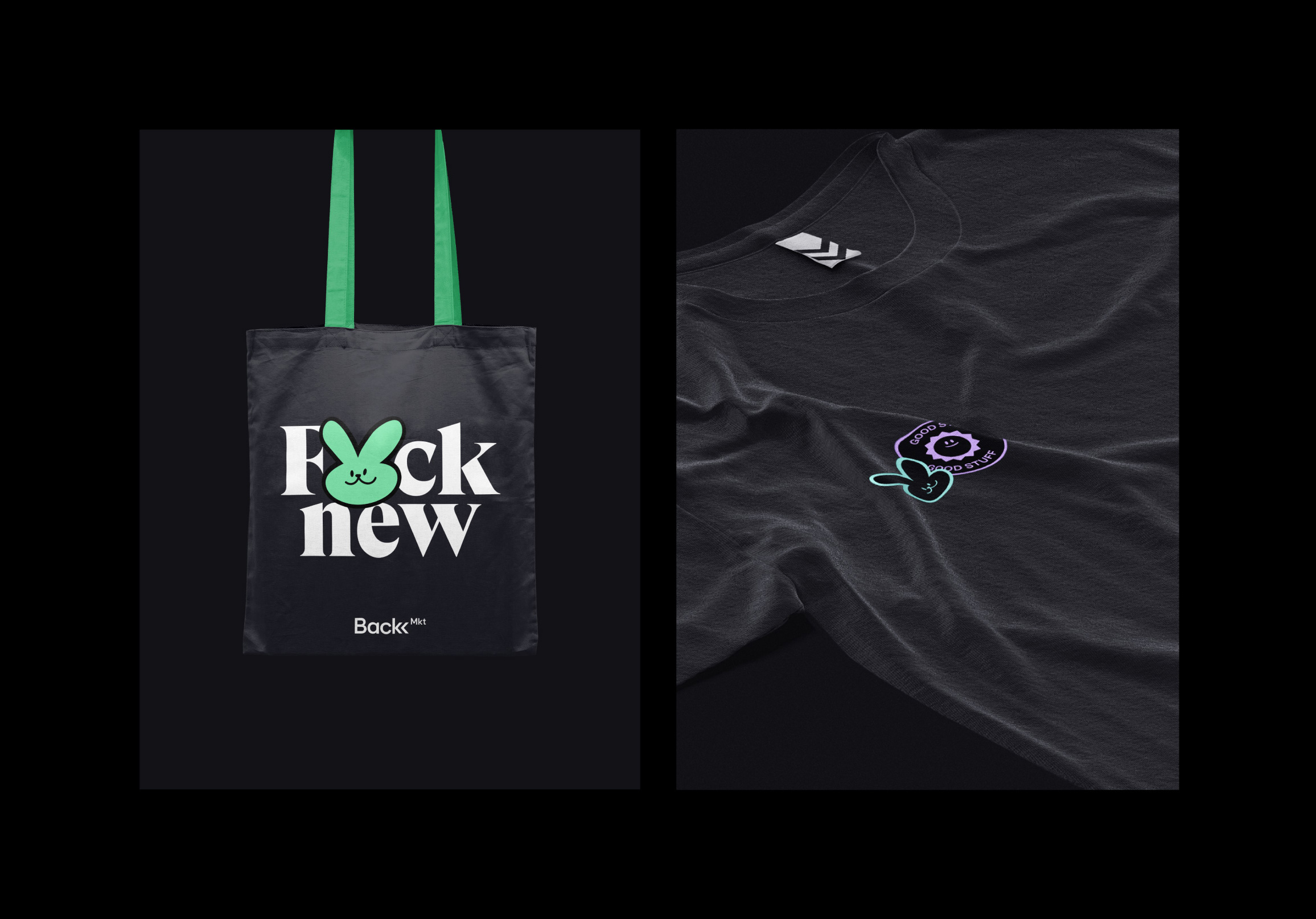 Back Market電子設備翻新服務商公司vi設計，手提袋設計