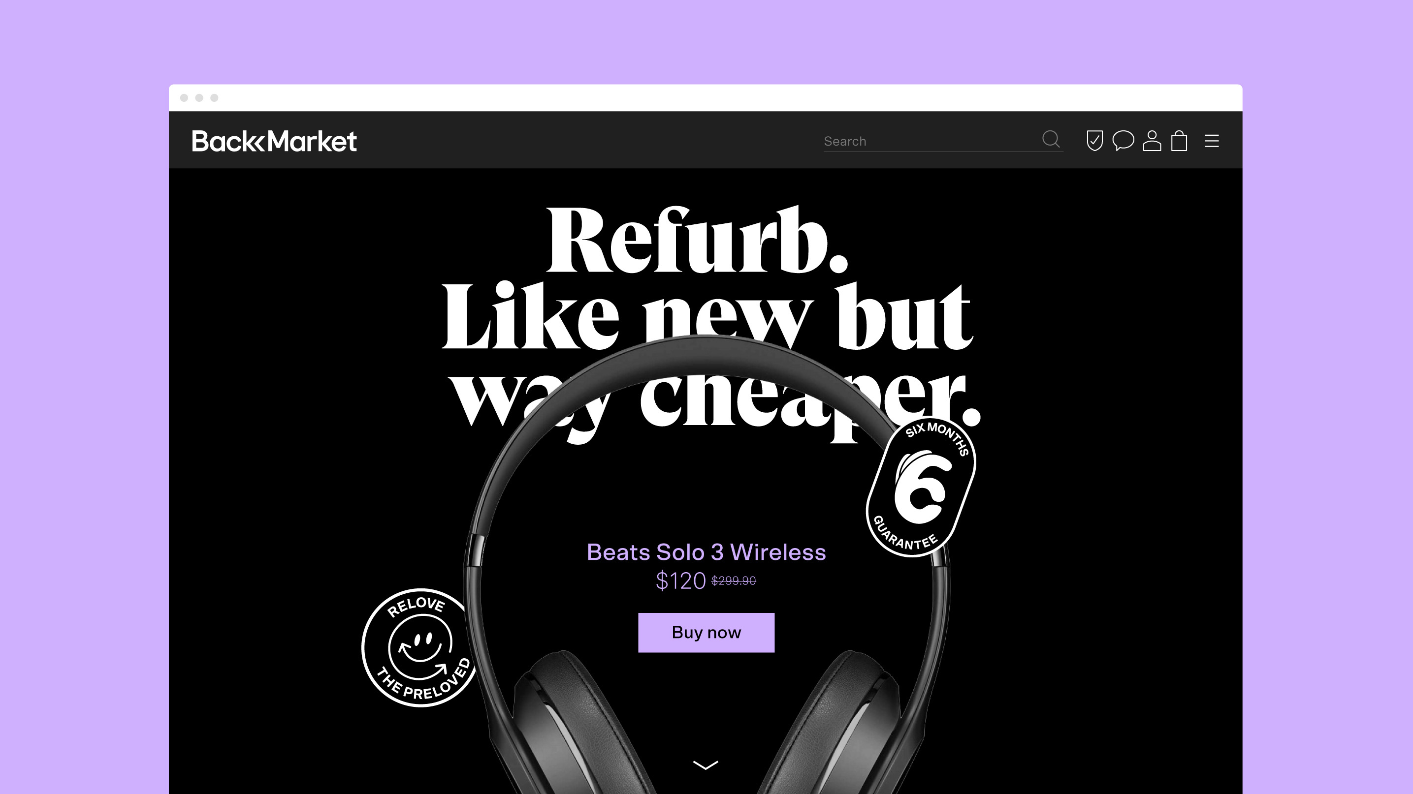 Back Market電子設備翻新服務商公司vi設計，網站設計